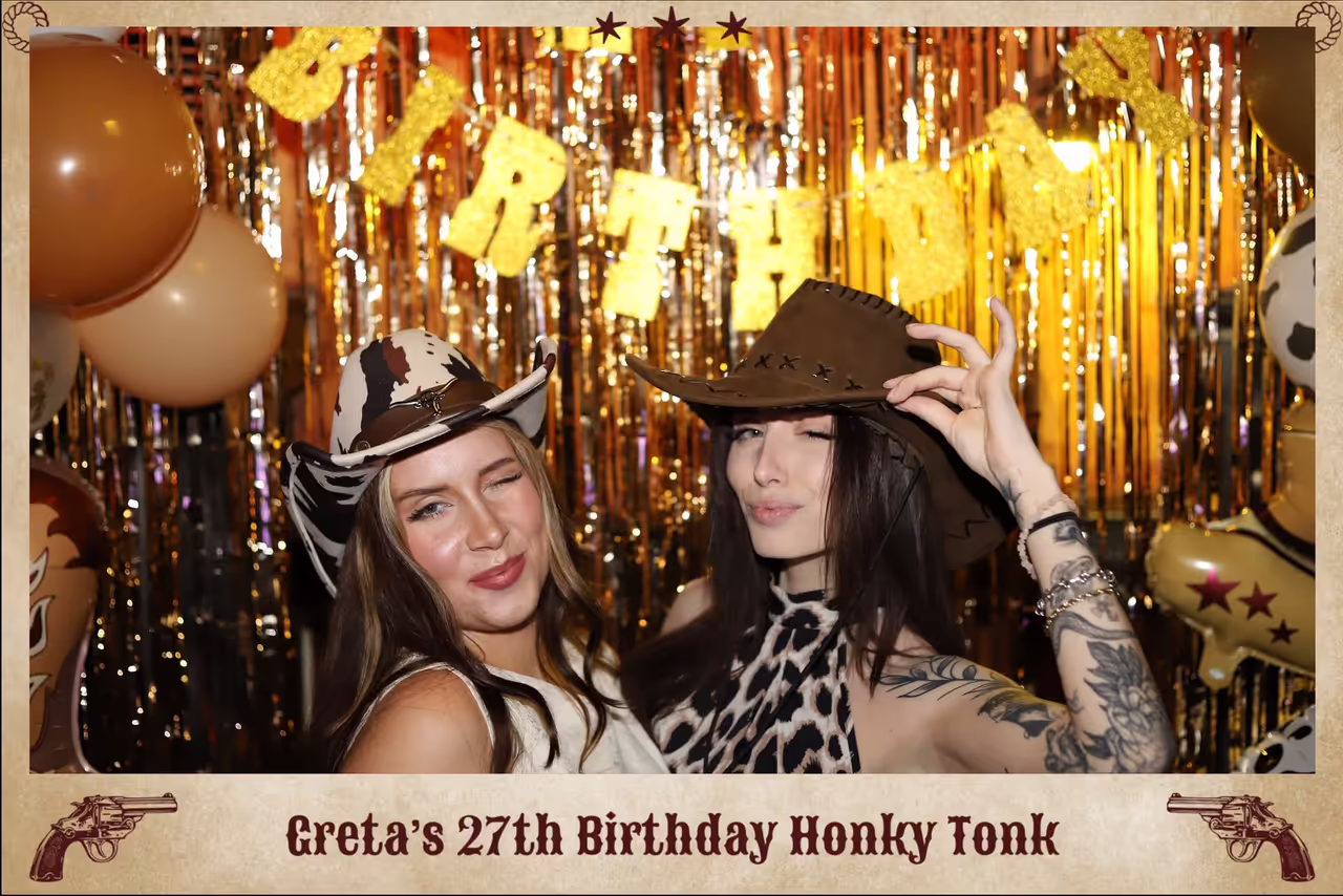 Snapify szelfigép a Cactus Juice Bar rodeo / western tematikájú születésnapi buliján