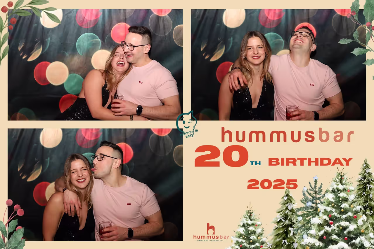 Snapify szelfigép a Hummusbar évzáró–születésnapi rendezvényén Budapesten