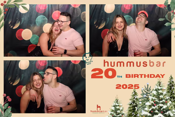 Snapify szelfigép a Hummusbar évzáró–születésnapi rendezvényén Budapesten