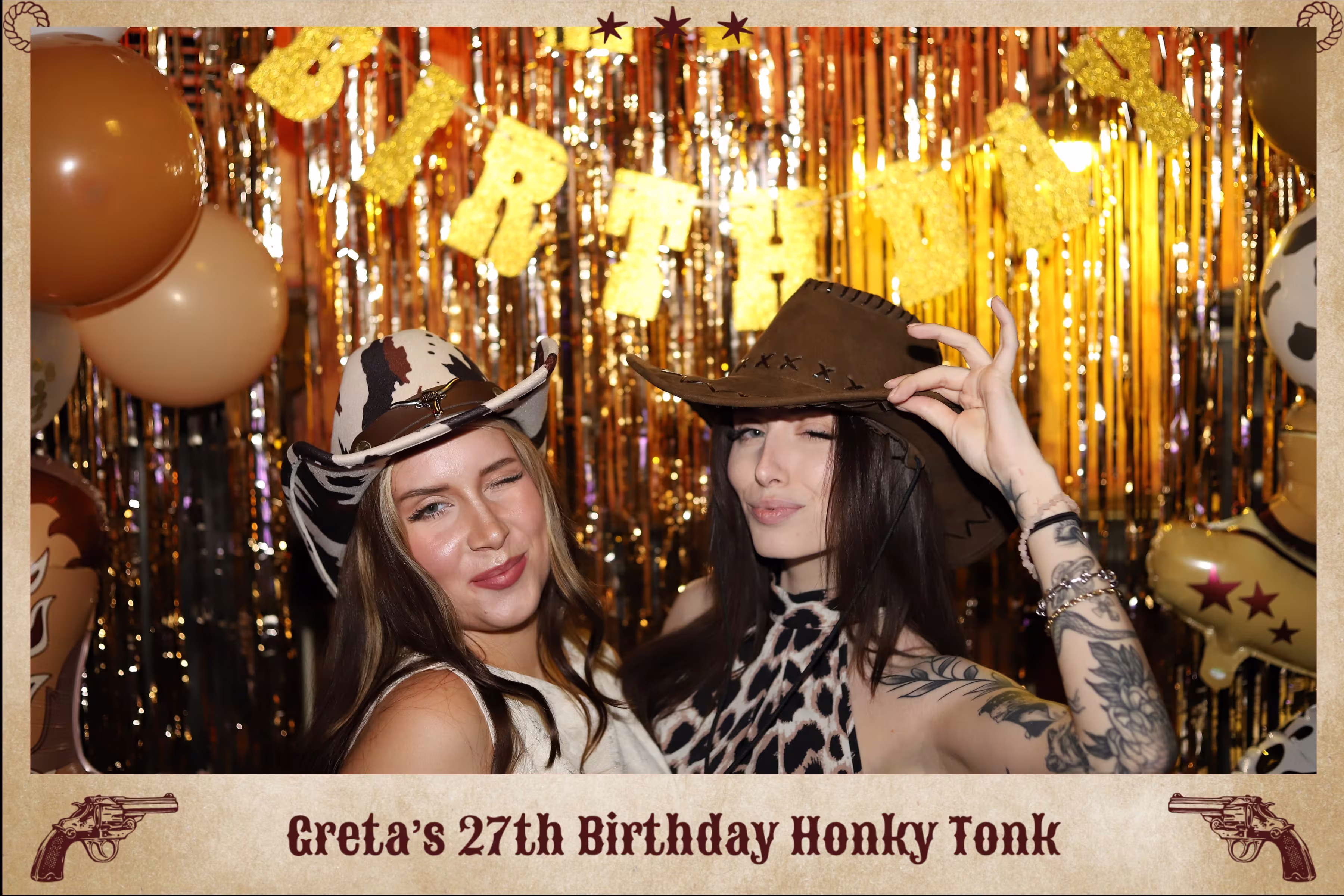 Snapify szelfigép a Cactus Juice Bar rodeo / western tematikájú születésnapi buliján