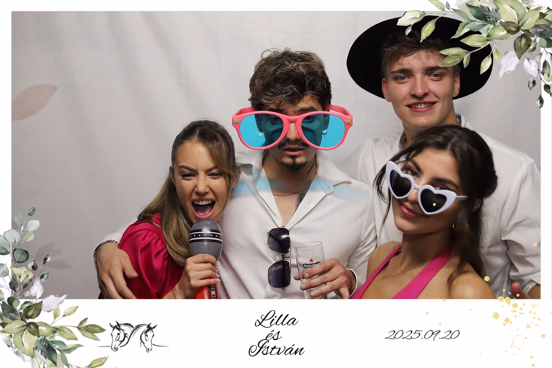 Snapify szelfigép Lilla és István esküvőjén a Szigetszentmártoni Resort & Restaurantben